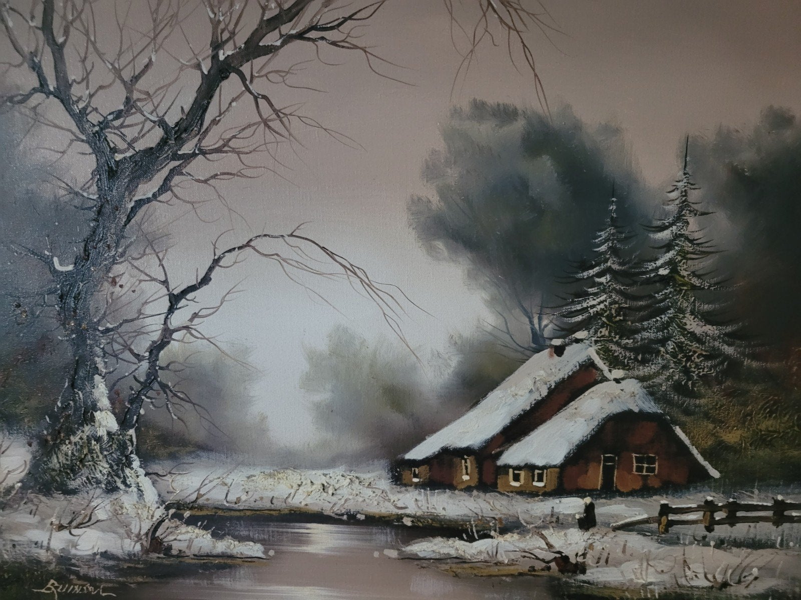 Olieverf schilderij van Cornelis Bruinsma (1942), Ophalen
