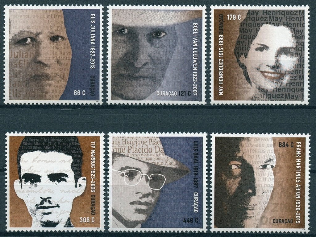 Curacao 364/9 postfris Schrijvers uit Curacao 2017, Ophalen of Verzenden, Postfris