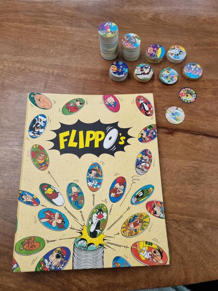 Flippo's verzamelalbum met Looney Tunes flippo's, Ophalen of Verzenden, Spiek, Verzameling, Met verzamelmap(pen)