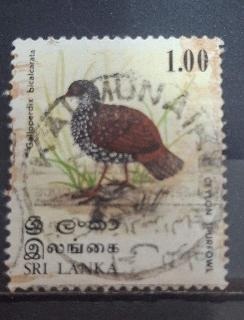 Sri Lanka Postzegel (B3-P3), Ophalen of Verzenden, Gestempeld, Zuid-Azië