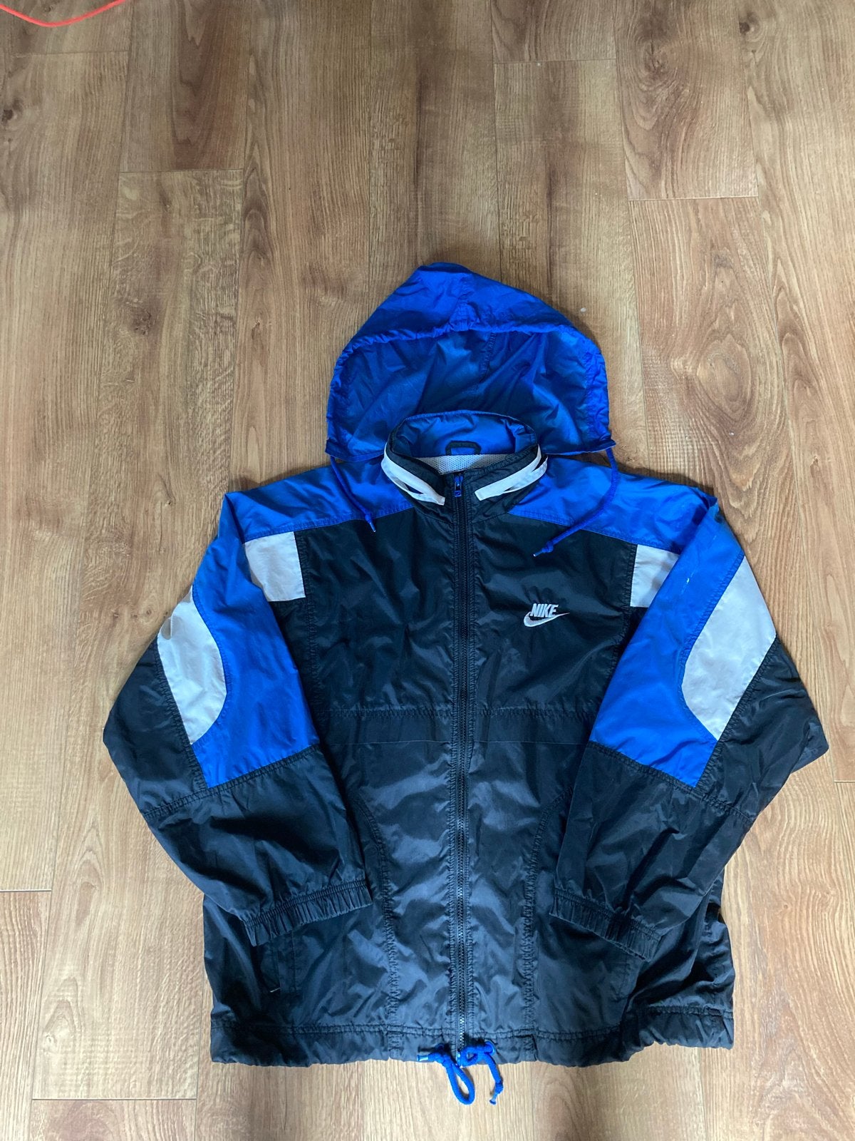 Vintage Nike 90s Parka Jas, Ophalen of Verzenden, Gedragen, Zwart