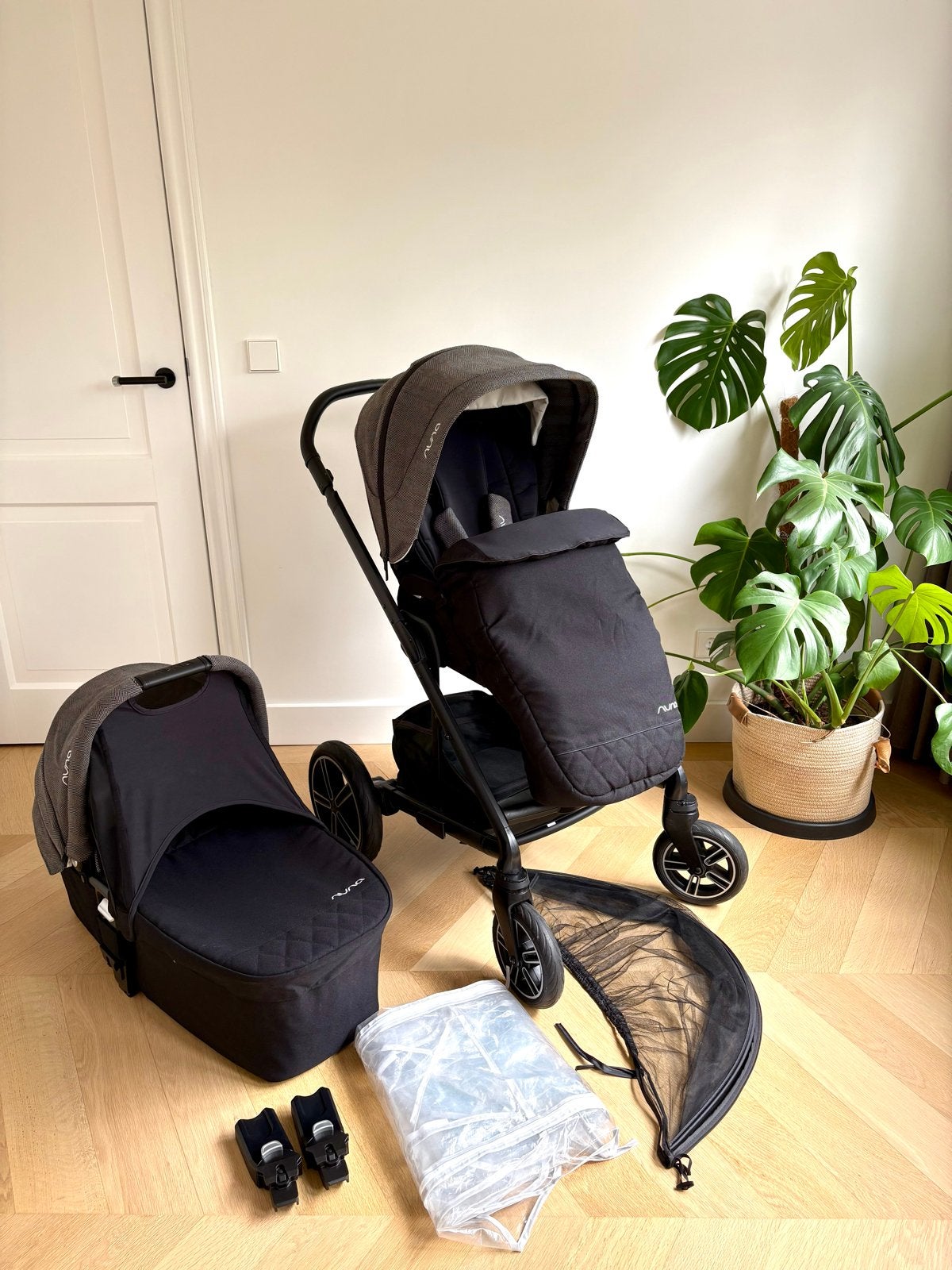 Nuna Mixx Next kinderwagen 2-in-1 met accessoires, Overige merken, Ophalen of Verzenden, Zo goed als nieuw, Combiwagen