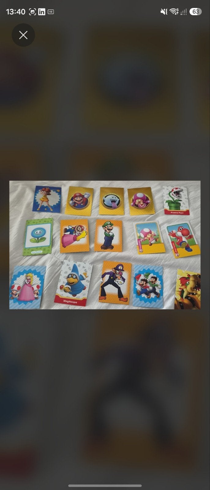 Super Mario Panini Trading Cards, Ophalen of Verzenden, Zo goed als nieuw, Meerdere plaatjes