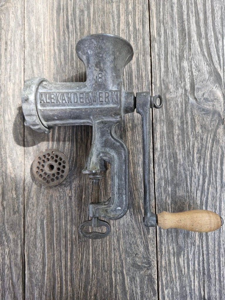 prachtige vintage gehaktmolen van het merk Alexanderwerk, Antiek en Kunst, Ophalen of Verzenden