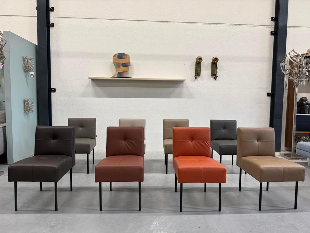 Nieuw Gelderland 7714 Eetkamerstoel Leer Design stoel, Huis en Inrichting, Stoelen, Overige kleuren, Nieuw, Leer, Gelderland
