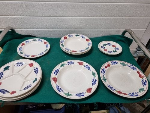 - borden boerenbont 11 verschillende, Huis en Inrichting, Keuken | Servies, Ophalen of Verzenden, 'T Olde Gre-j, Info@toldegrej.nl