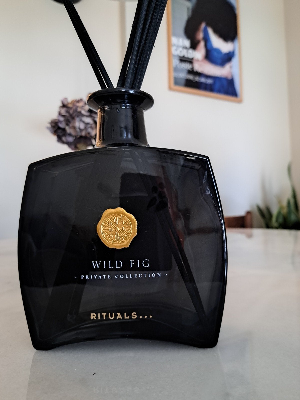 Lege Rituals Wild Fig geurstokjesflacon 450 ml, Ophalen of Verzenden, Gebruikt, Zwart, Glas