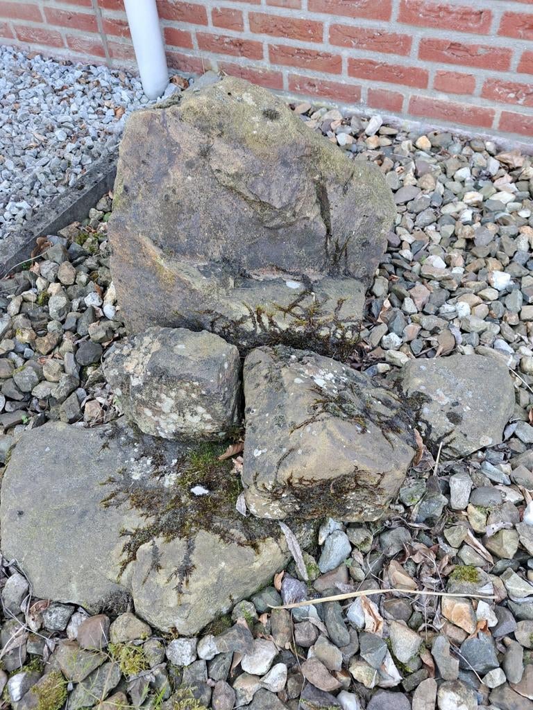 Grote rotsblokken/stenen/zwerfkeien voor siertuin, Ophalen, Gebruikt, Grijs, Kei