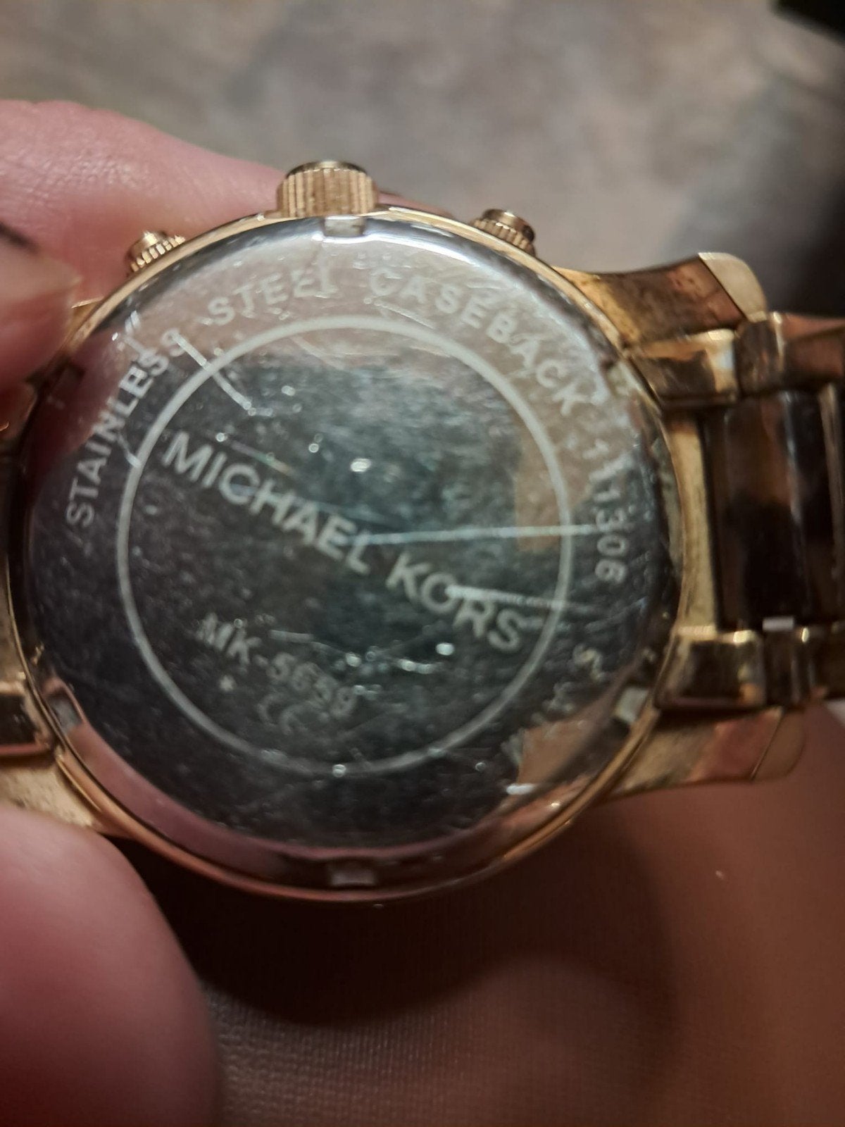 Michael Kors Dameshorloge MK-5639 Goudkleurig Chronograaf, Ophalen