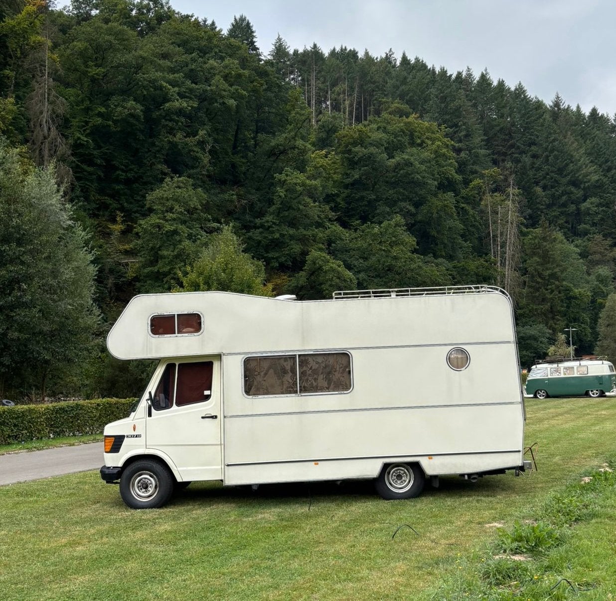 Oldtimer Mercedes 307D, Caravans en Kamperen, Douche, Ringverwarming, Tot en met 3, Particulier