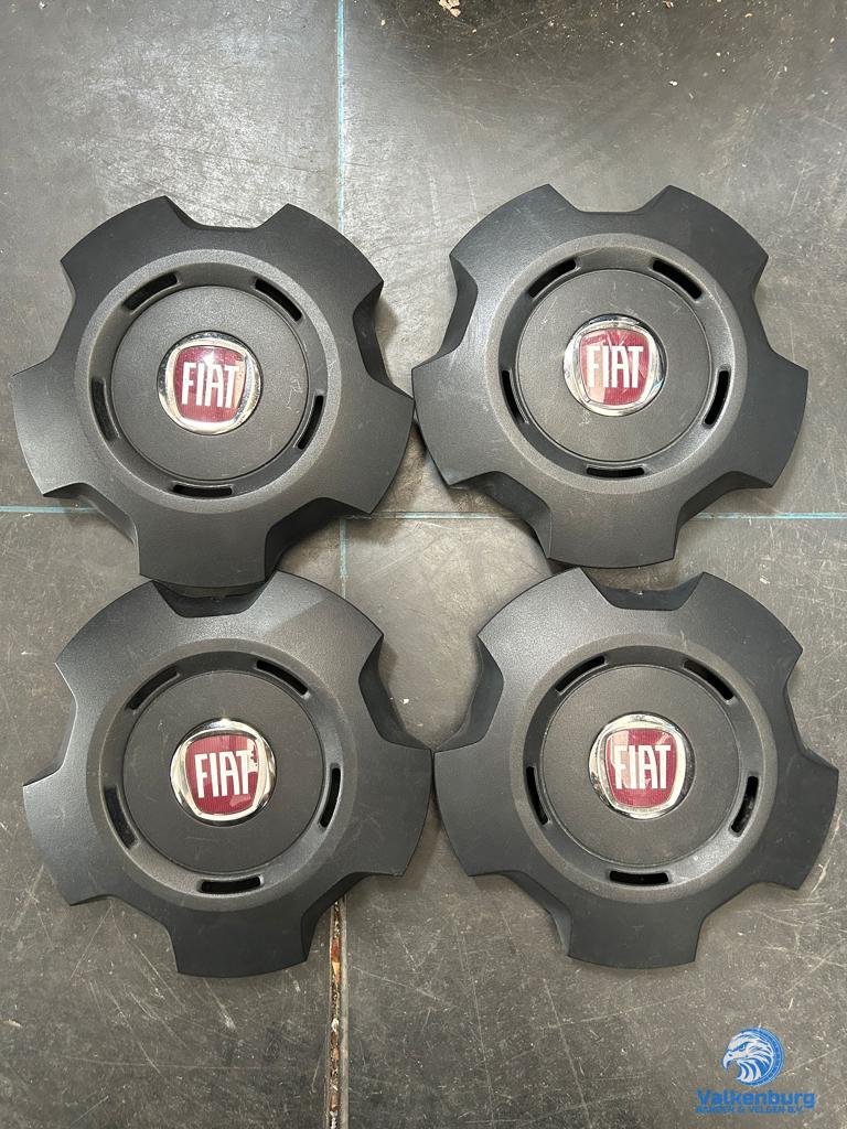 ORIGINELE Fiat Talento naafkap naafdop wieldop set zwart chr