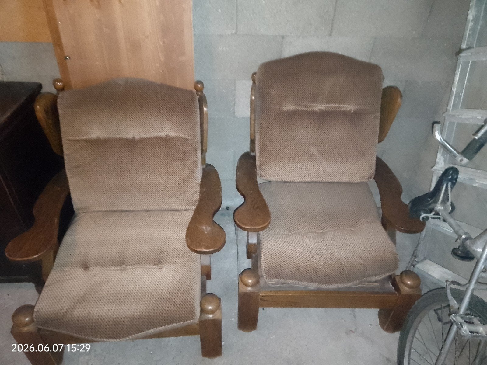 Antieke bankstel+twee stoelen set, Ophalen