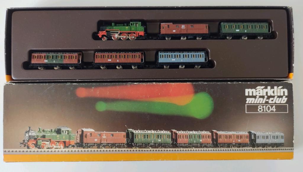 Märklin 8104 spoor z zesdelige Pruisische passagierstrein, Hobby en Vrije tijd, Ophalen of Verzenden, Analoog, Märklin, Gelijkstroom