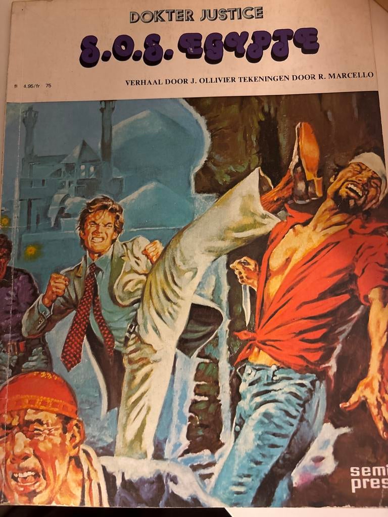 Dokter Justice S.O.S. Egypte - Semic Press stripboek, Boeken, Eén stripboek, Ophalen of Verzenden, Gelezen