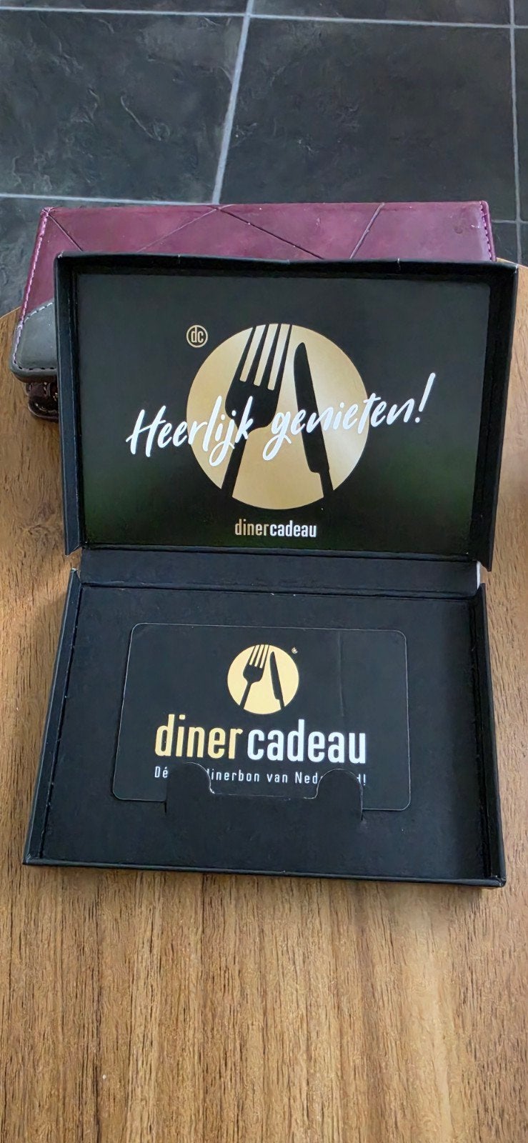 dinerbon, Twee personen, Cadeaubon