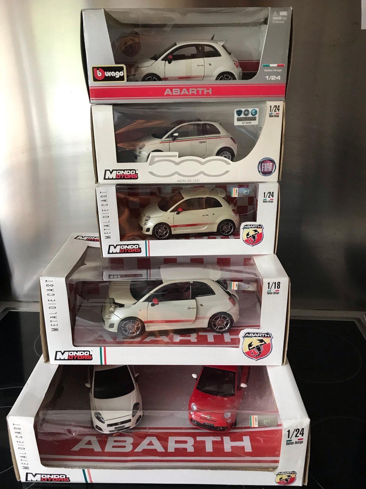 Abarth modelauto's - Diverse schalen en modellen, Ophalen, Zo goed als nieuw, Overige typen