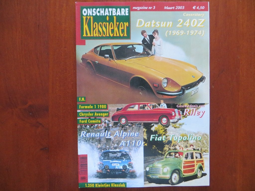 Onschatbare Klassieker 3 2003 Datsun 240Z (’69-’74), Vedette, Ophalen of Verzenden, Nieuw, Renault