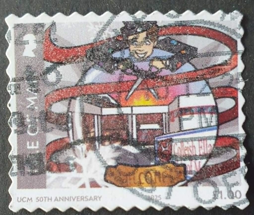 185-26 Isle of Man 2025 / UCM 50 Years nom. 100p, Verzenden, Gestempeld