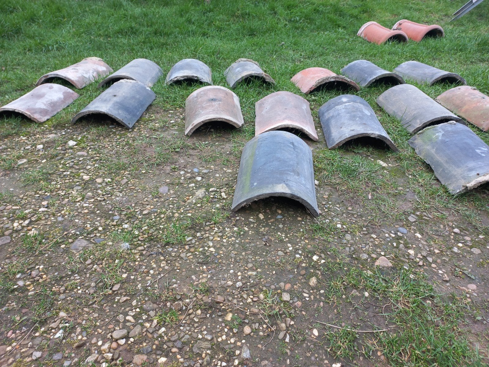 gebruikte nokpannen voor oude holle dakpan, Ophalen, Gebruikt, Steen of Klei, 15 m² of meer