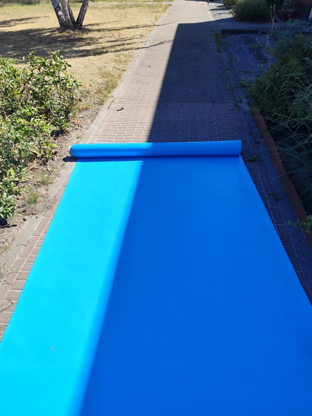 Gewapende zwembadfolie Adriana Blauw - 7,75 x 1,65 m, Tuin en Terras, Zwembaden, Nieuw, Minder dan 200 cm, 400 cm of meer, Rechthoekig