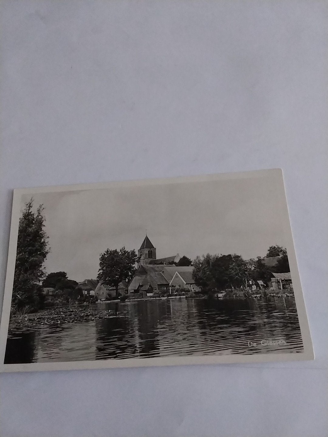 Oude ansichtkaart Giessen. rondvaart de Giessen, Ophalen of Verzenden, 1920 tot 1940, Gelopen, Overijssel