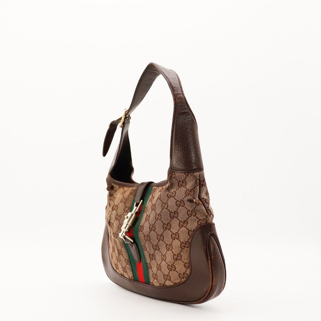 Gucci Jackie 32x21x5 cm handtas, Verzenden, Gebruikt, Zwart, Handtas
