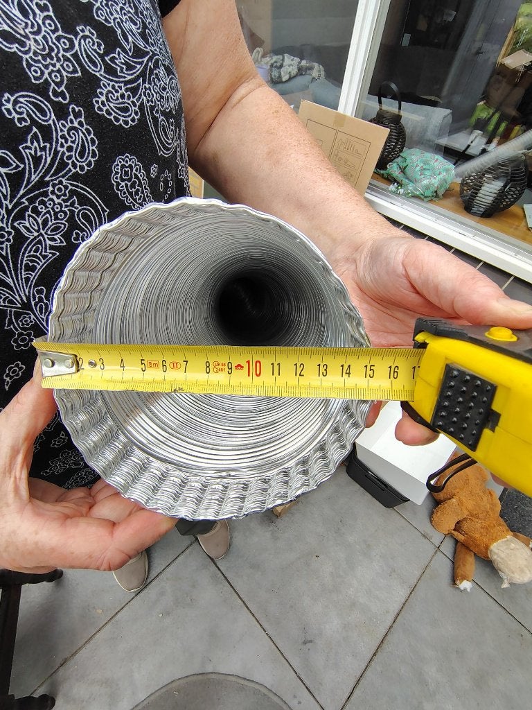 Aluminium buis voor afzuigkap 150mm doorsnede, Ophalen, Minder dan 2 meter, Nieuw, Aluminium