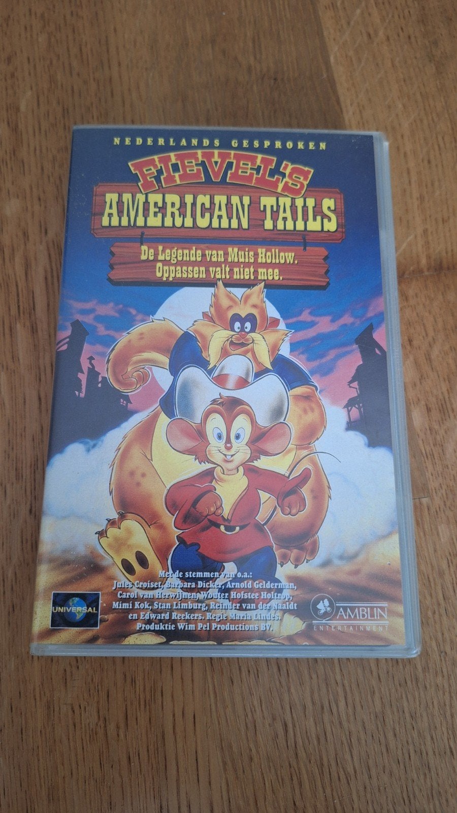 Fievel's American Tails VHS - Nederlands gesproken, Gebruikt, Alle leeftijden, Kinderfilm, VHS