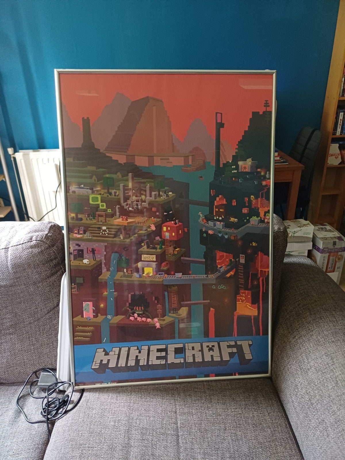minecraft poster inclusief lijst, Ophalen, Film en Tv