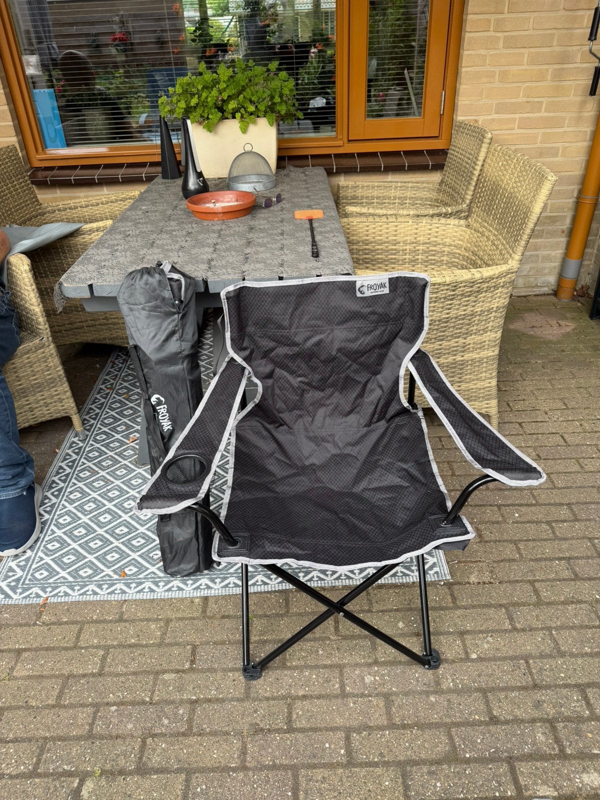 Camping stoel, Ophalen of Verzenden, Zo goed als nieuw