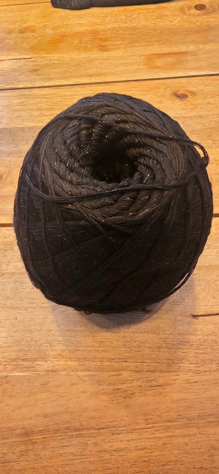 3 x Zwart garen met glitter - Perfect voor breien en haken, Ophalen of Verzenden, Zo goed als nieuw, Breien of Haken, Wol of Garen