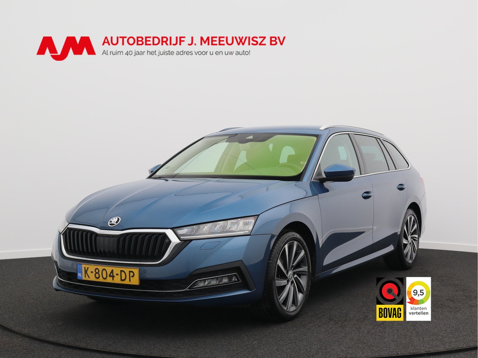 Skoda Octavia Combi 1.0 e-TSI Business Edition Plus/ leder/, Auto's, Automatische klimaatregeling, Gebruikt, Blauw, 23 km/l