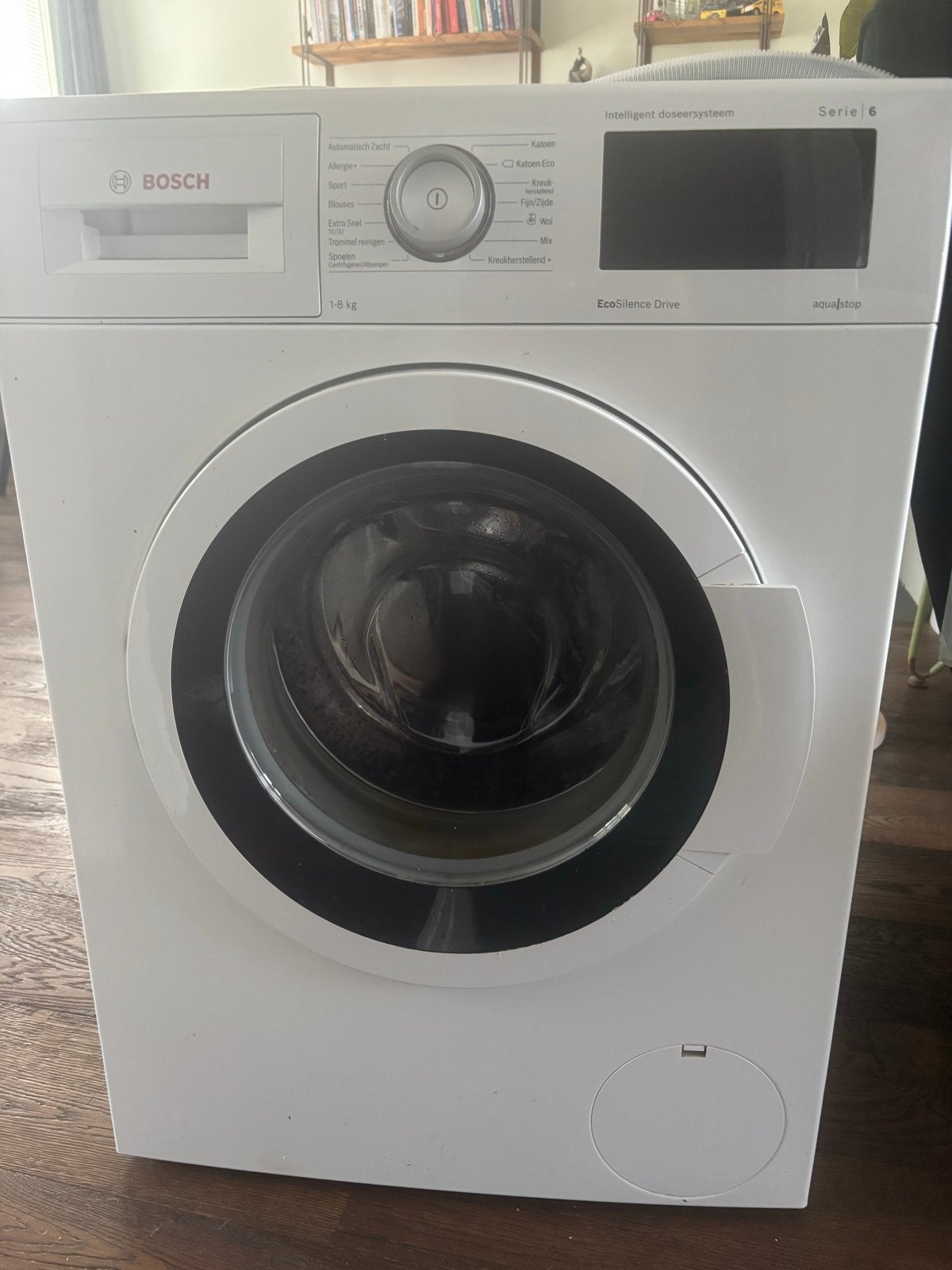 Bosch Serie 6 i-DOS Wasmachine 8kg EcoSilence Drive, Ophalen, Gebruikt, Wolwasprogramma, Voorlader