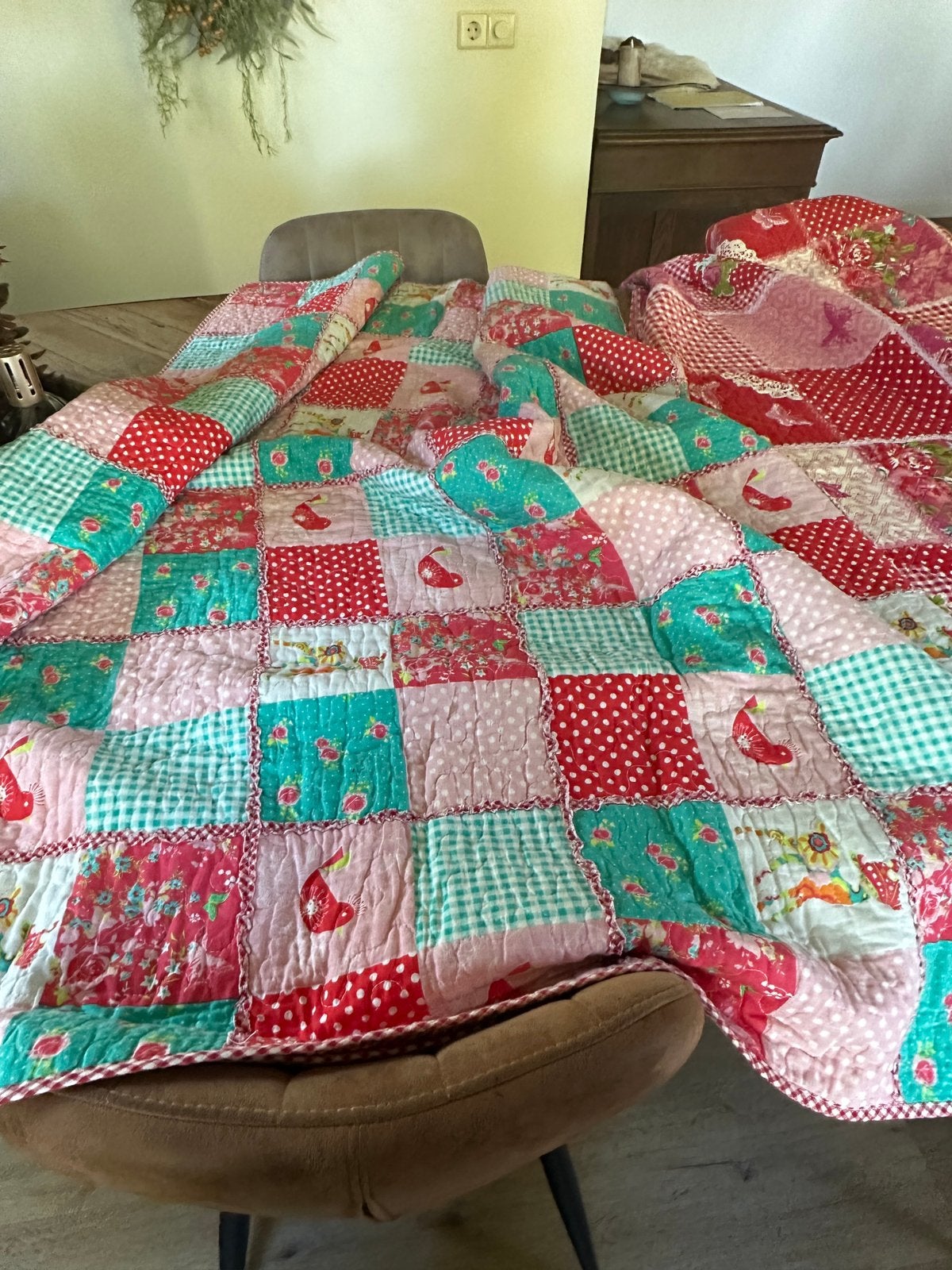 Bedsprei plaid deken, Ophalen, Gebruikt, Meerkleurig
