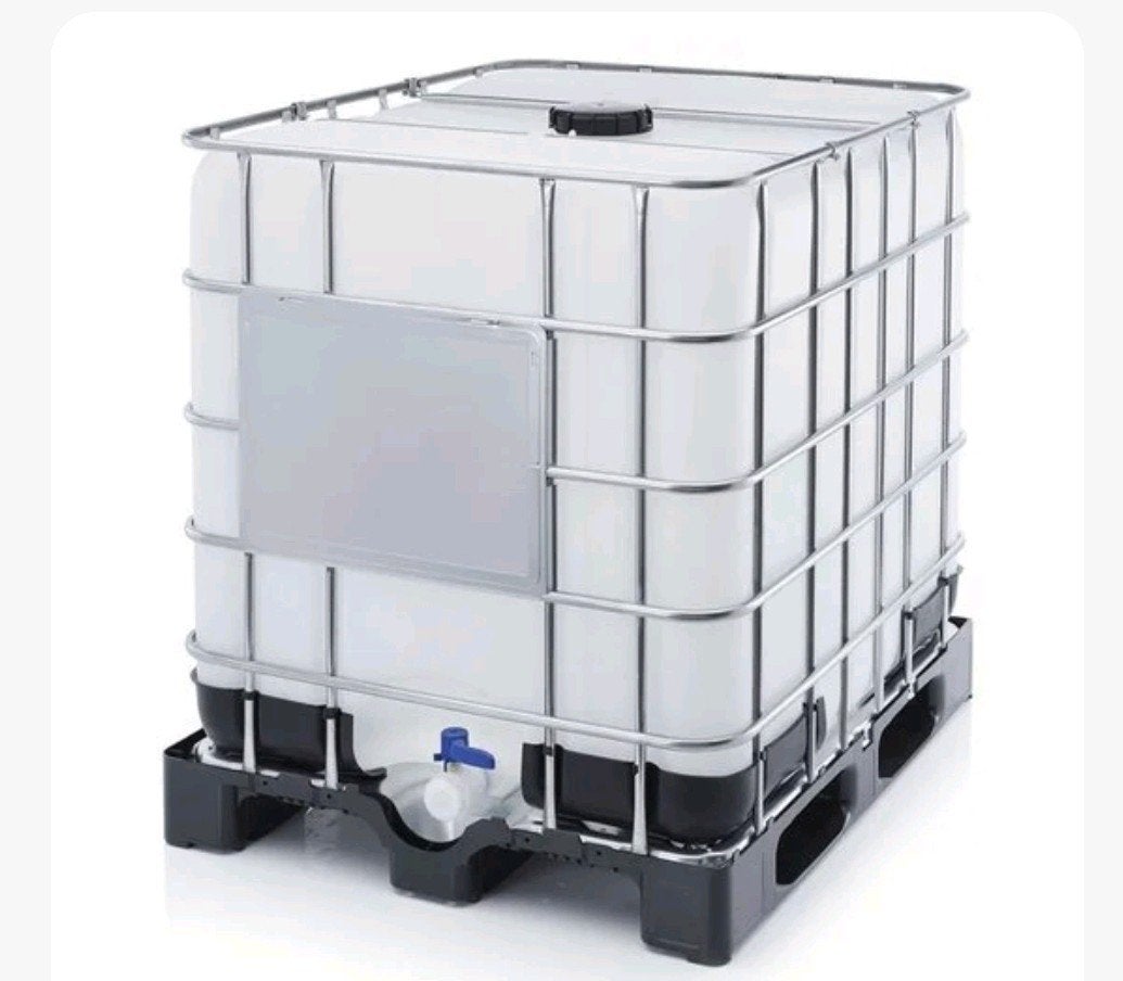 gebruikte ibc schoon regenton waterreservoir 1000L, 150 liter of meer, Ophalen, Gebruikt