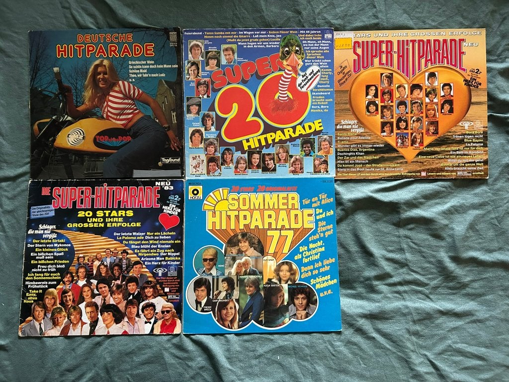 5 LP's Duitse Hitparade (ook per stuk te koop), Cd's en Dvd's, LP, Gebruikt, 12 inch, Schlager