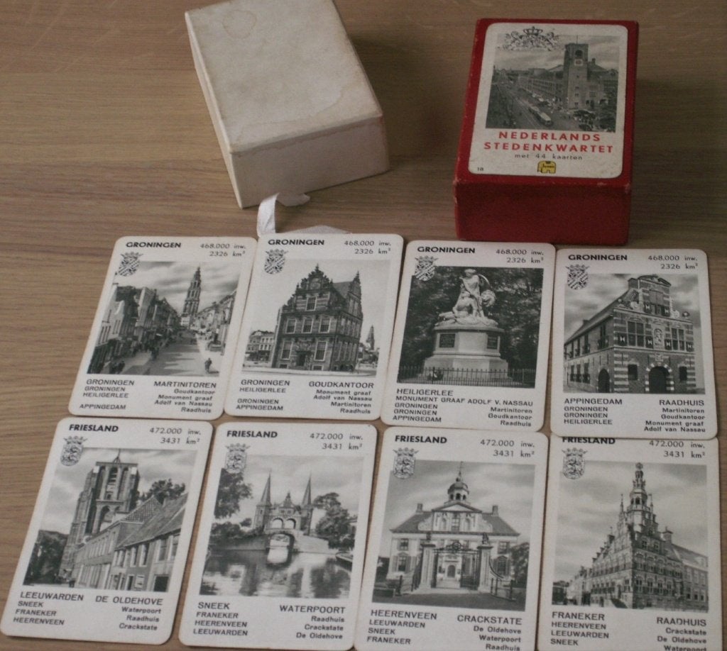 Oud Nederlands Stedenkwartet Jumbo ca 1958, Ophalen of Verzenden