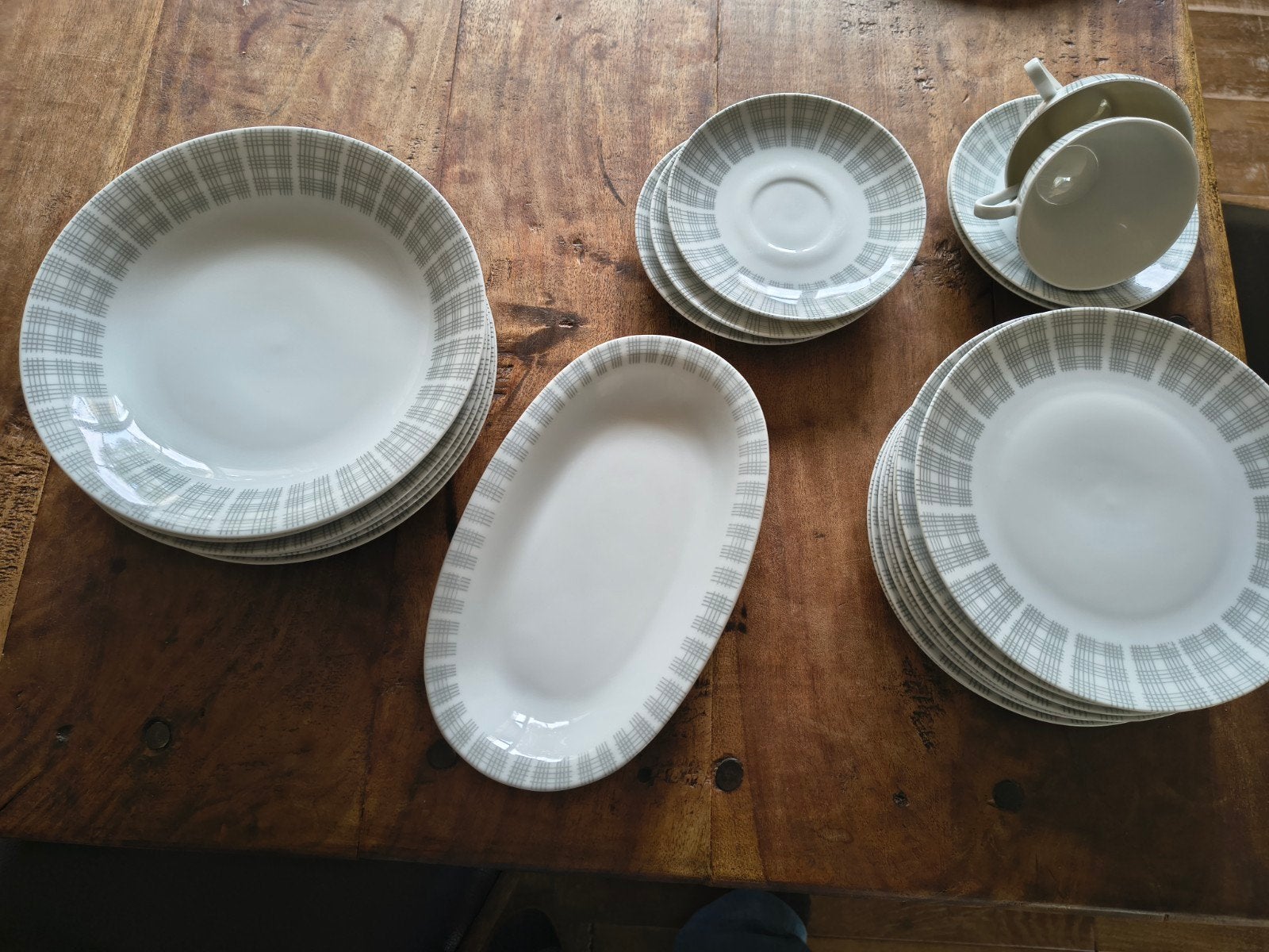 Servies set, porcelein, jaren 60, vintage, Huis en Inrichting, Ophalen, Gebruikt, Overige merken, Overige stijlen