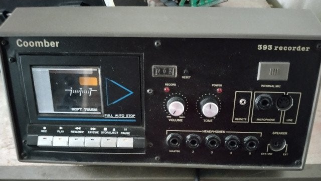 Coomber 393 cassetterecorder, Audio, Tv en Foto, Cassettedecks, Ophalen of Verzenden, Enkel, Overige merken