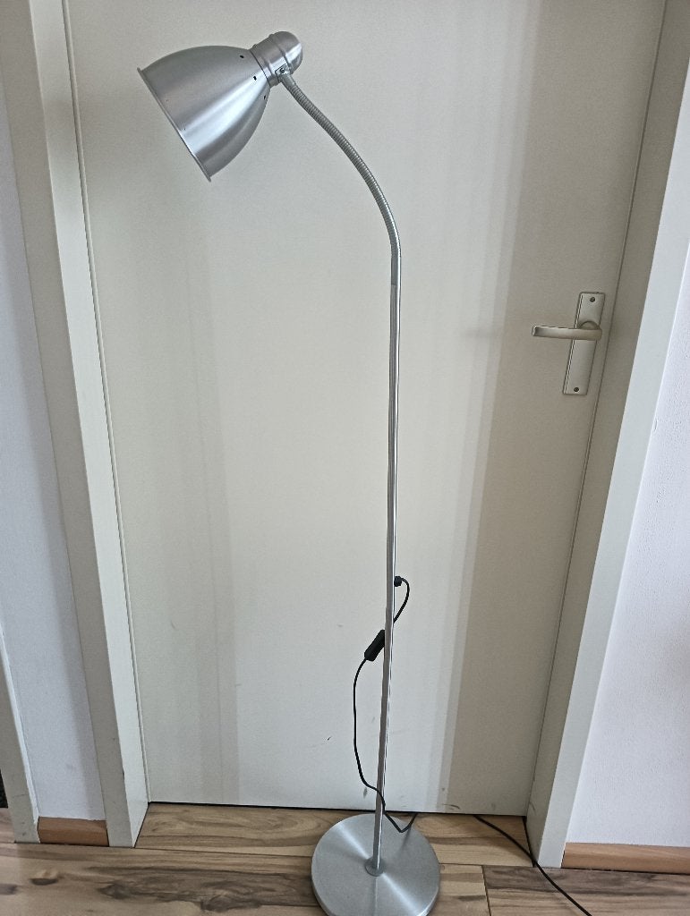 Staande verstelbare leeslamp, Gebruikt, Neutraat, 100 tot 150 cm, Ophalen of Verzenden