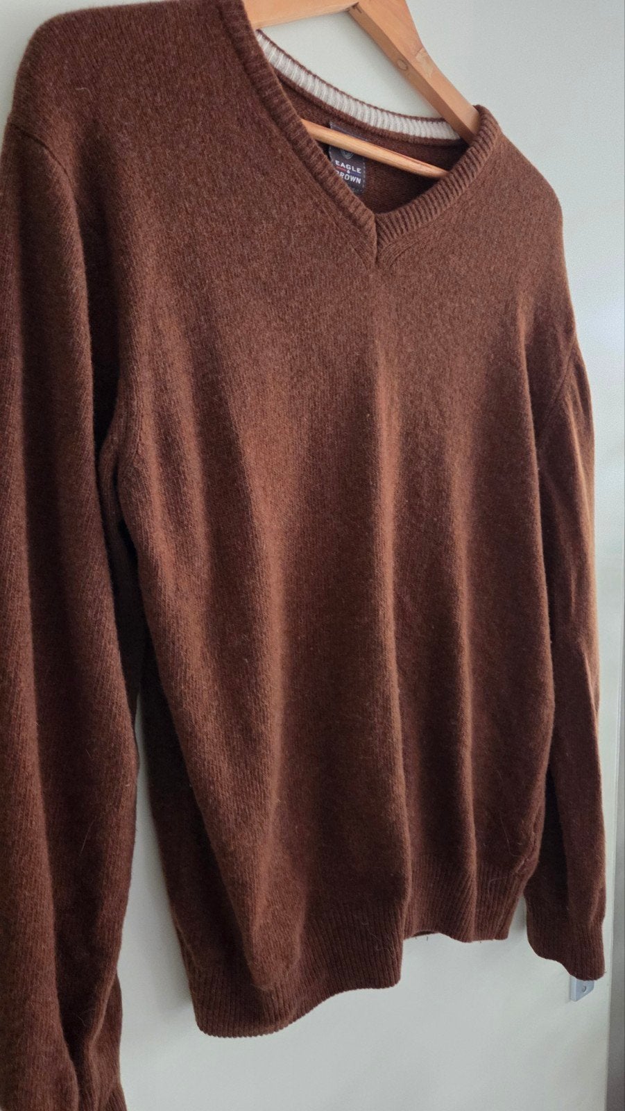 Eagle & Brown trui 80 % wol voor dames en heren, Ophalen of Verzenden, Zo goed als nieuw, Maat 38/40 (M), Bruin