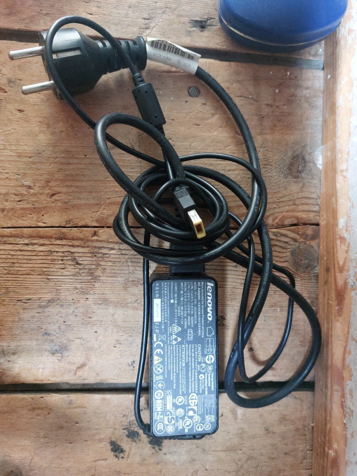 Adapter, lader, voor lenovo laptop, 20V, 2,25A, Ophalen of Verzenden, Zo goed als nieuw, Lenovo origineel