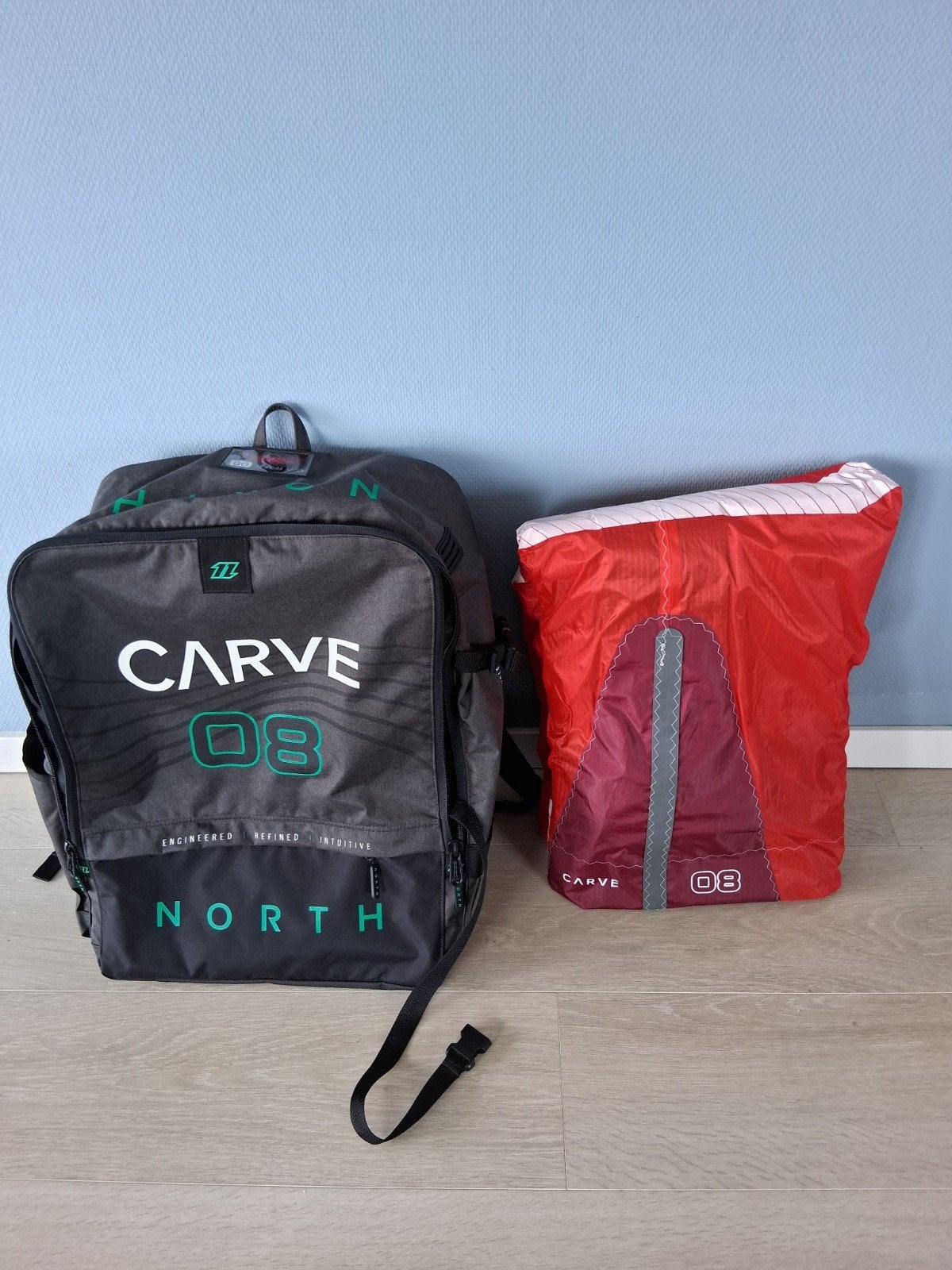 North Carve 8m2 kite.met bar., Watersport en Boten, Geen board, Ophalen of Verzenden, Nieuw