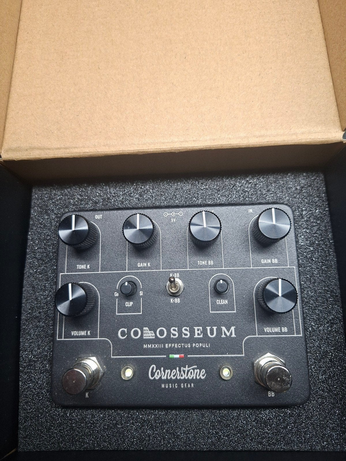 Cornerstone Colosseum Overdrive/Distortion Pedaal, Ophalen of Verzenden, Zo goed als nieuw, Distortion, Overdrive of Fuzz