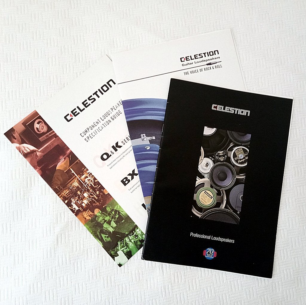 3 Celestion luidspreker catalogi 1997/2001