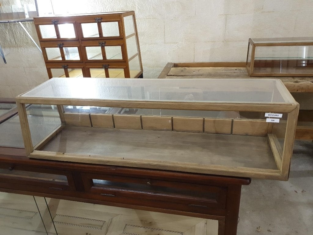 vintage bakkersvitrine toonbank vitrine 100 cm breed, Antiek en Kunst, Curiosa en Brocante, Ophalen