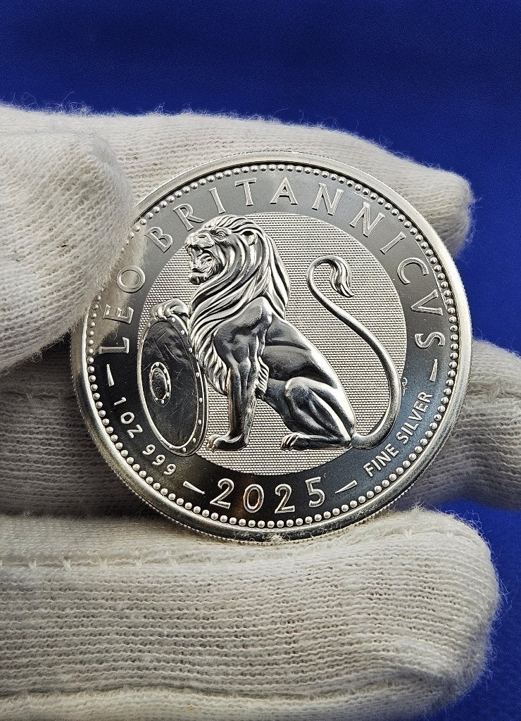 (10035)   ENGLAND  BRITISH LION 2025  ONE OUNCE  BU, Verzenden, Overige landen, Losse munt, Zilver