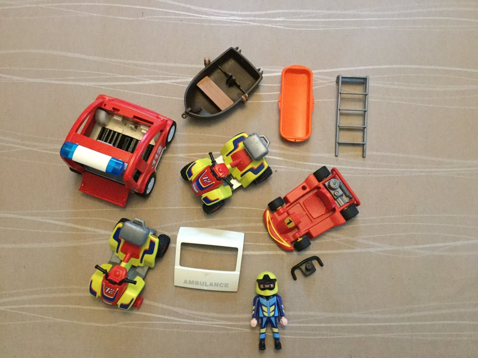 Playmobil brandweer wagen ed…, Ophalen of Verzenden, Zo goed als nieuw
