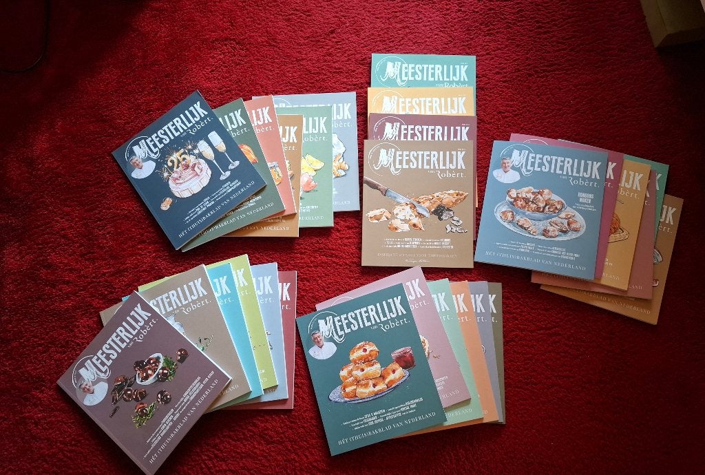 Mooie complete collectie van Meesterlijk van Robèrt, Boeken, Kookboeken, Robèrt van Beckhoven, Zo goed als nieuw, Nederland en België