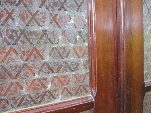 202,5hx240,5br Drieslag paneeldeuren met mooi glas, Ophalen